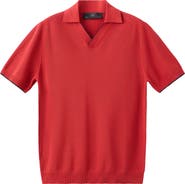 MANGO Contrast Trim Piqué Polo