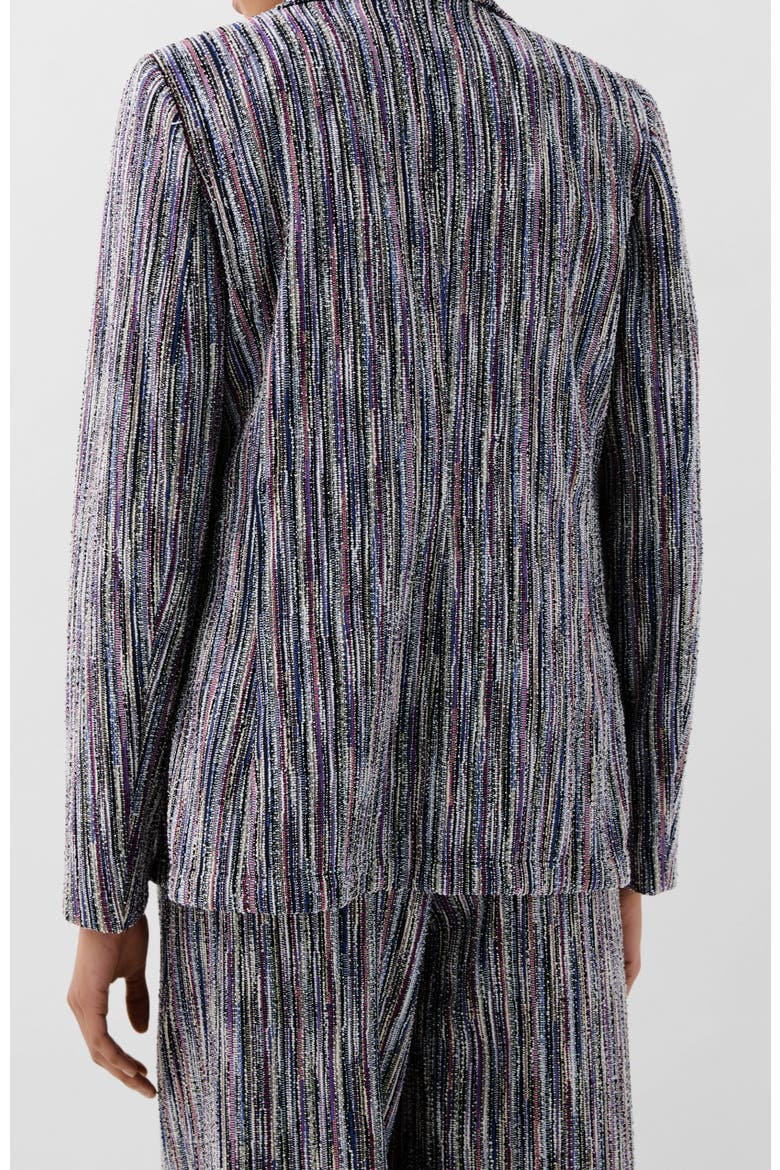 Knitty Rustic Blazer, Alternate, color, Blue