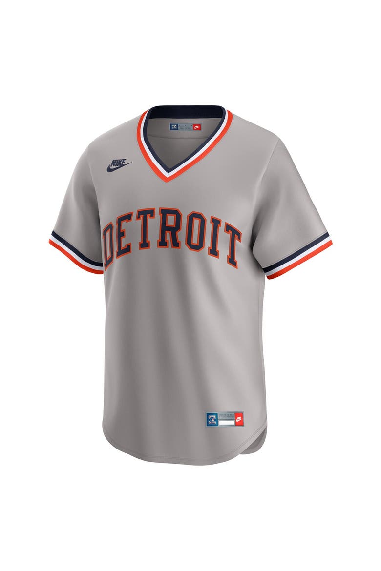 Men's Nike Gray Detroit Tigers Cooperstown Collection Limited Jersey, Alternate, color, Gray