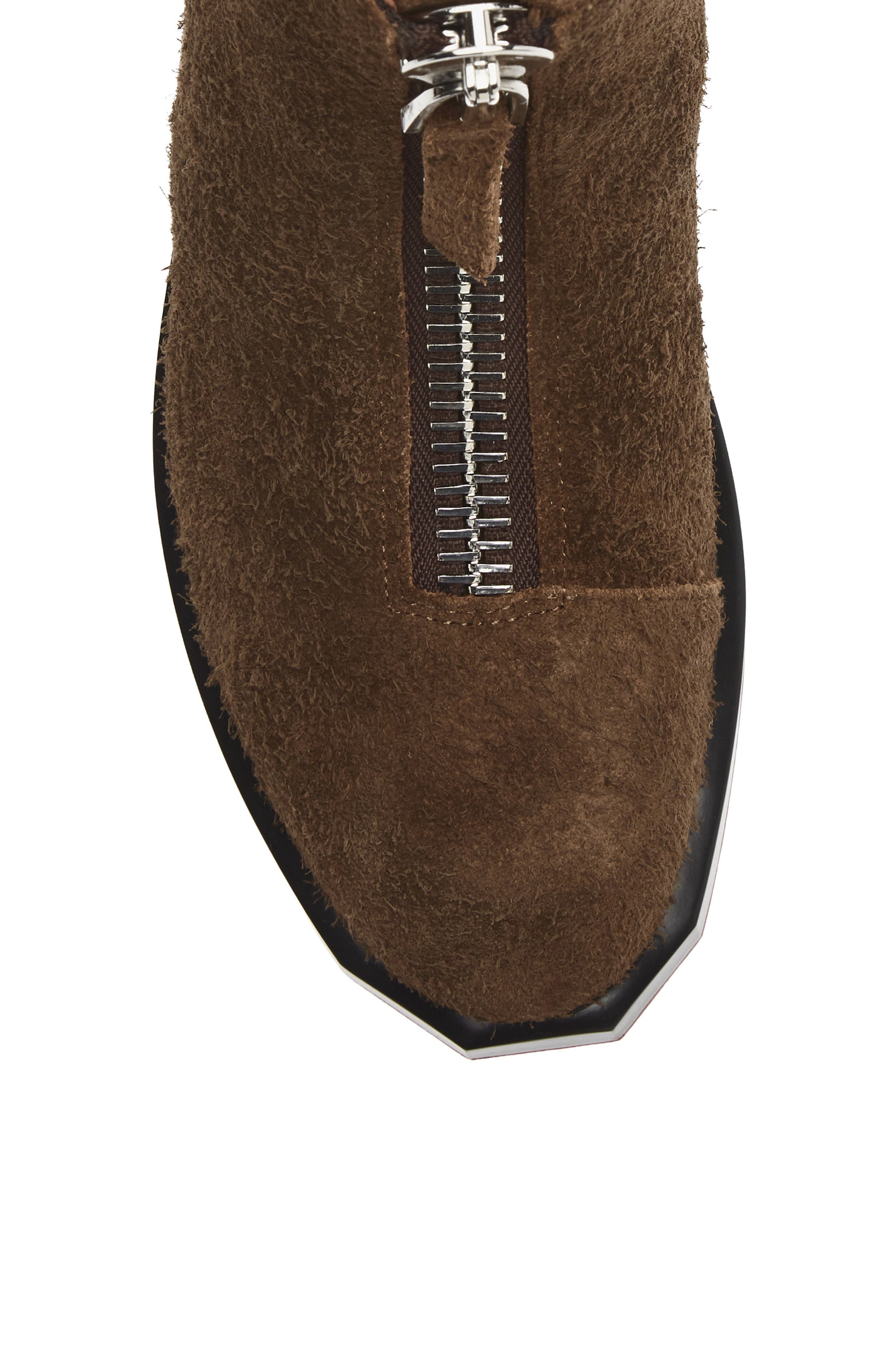 Forma Zin Leather Bootie, Alternate, color, CHOCOLATE