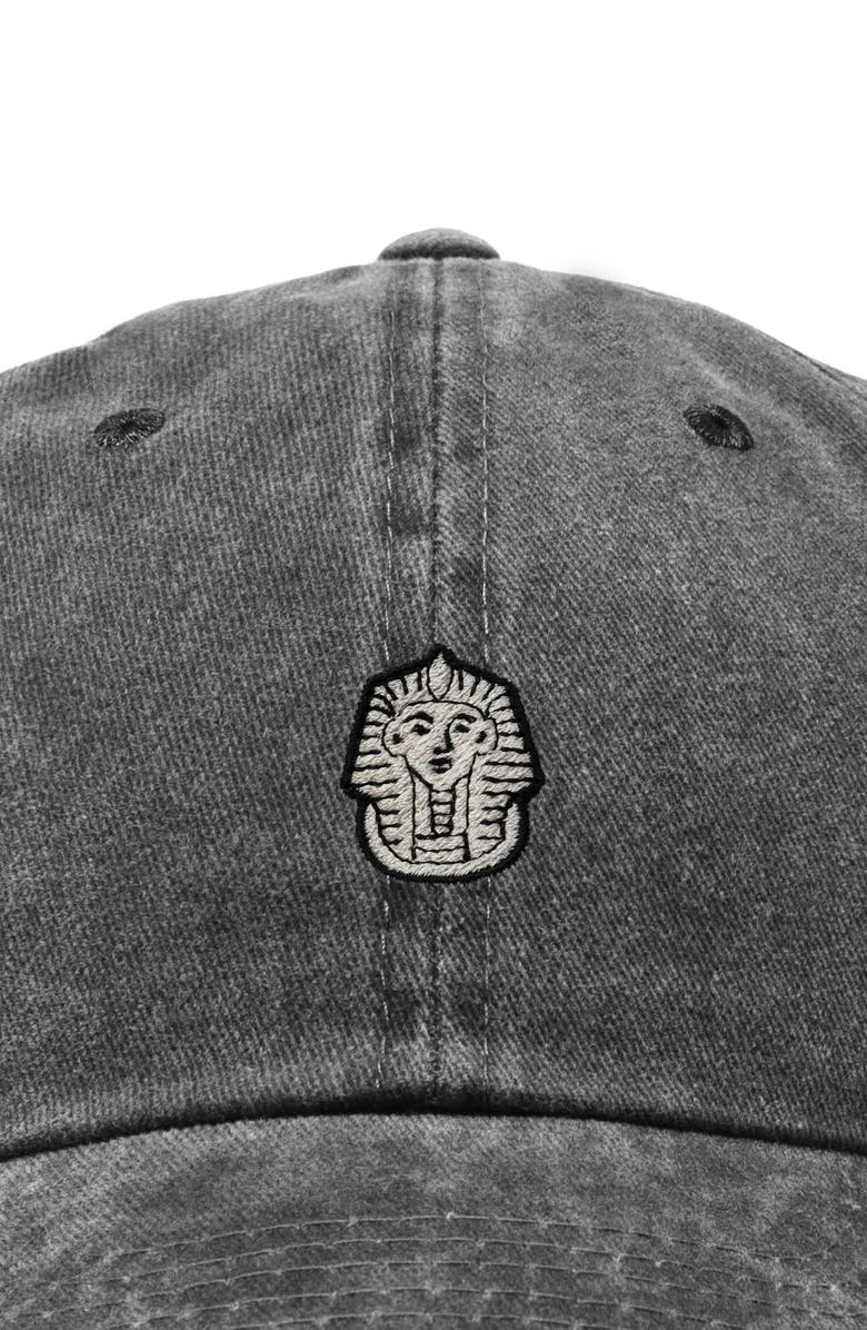 Dalix Pharaoh Dad Cap, Alternate, color, Washed Black