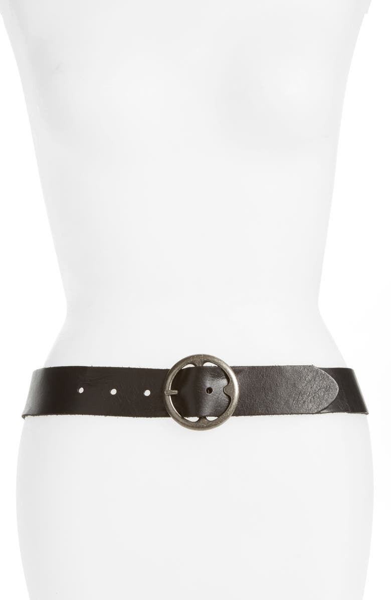 Treasure & Bond Washed Leather Belt, Main, color,