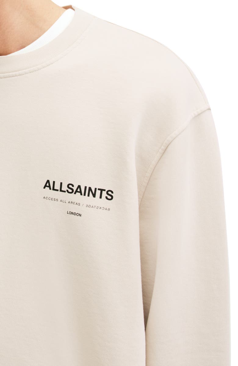 AllSaints Access Cotton Graphic Sweatshirt, Alternate, color, 