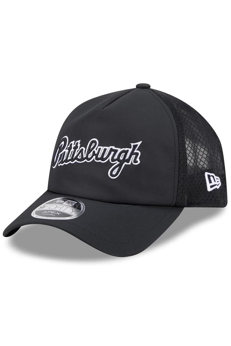 Men's New Era Black Pittsburgh Pirates 2026 Batting Practice Alternate Apex 9FORTY Adjustable Hat, Main, color, Black
