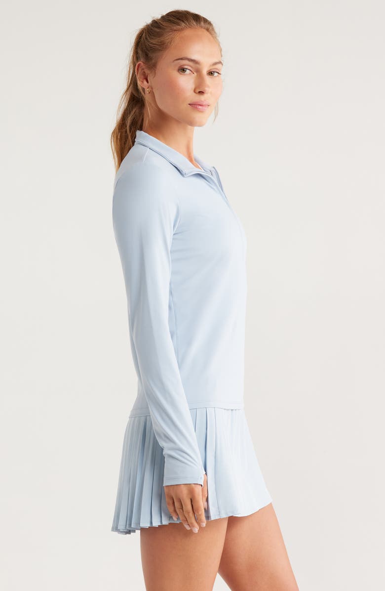 Zella So Soft Active Half Zip Pullover, Alternate, color, Blue Fog