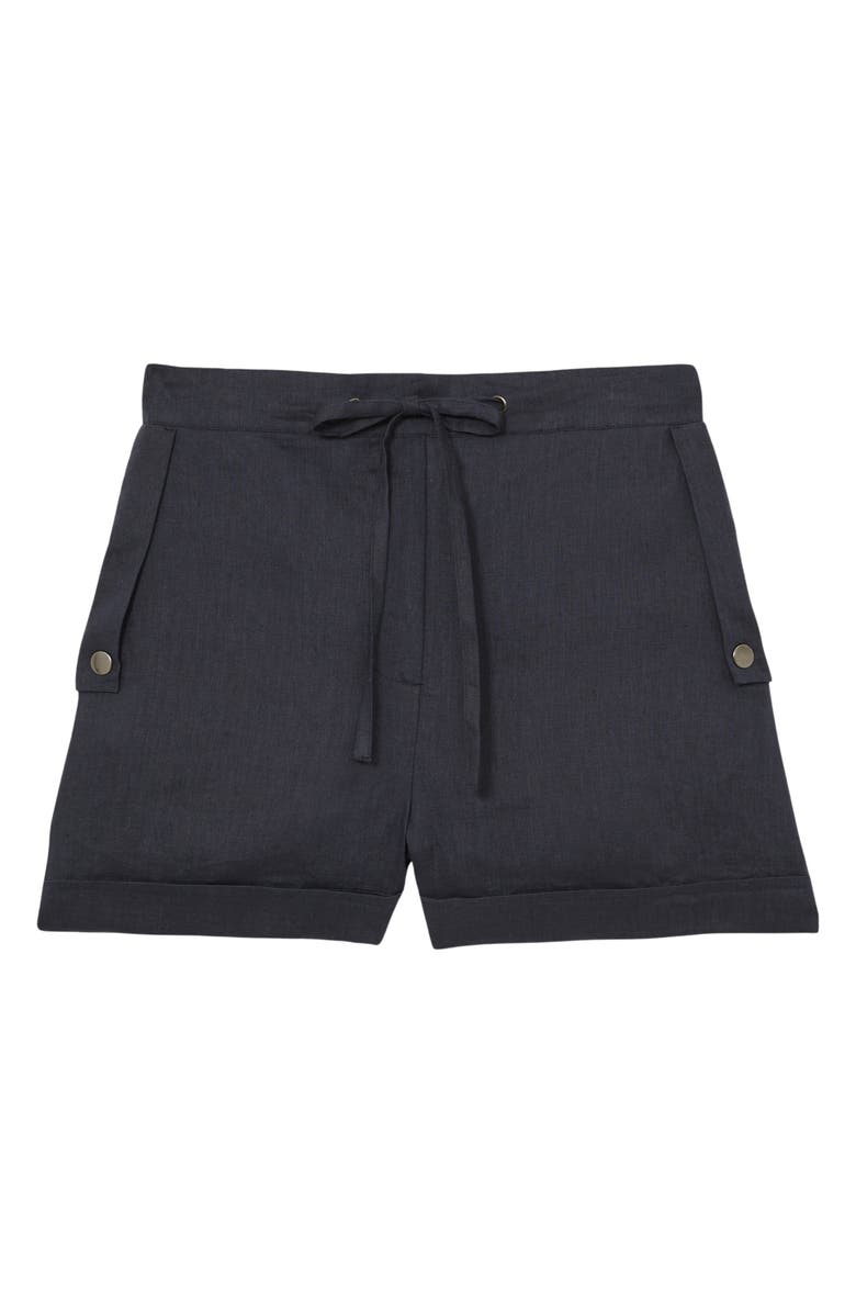 Reiss Cara Linen Drawstring Shorts, Alternate, color, 