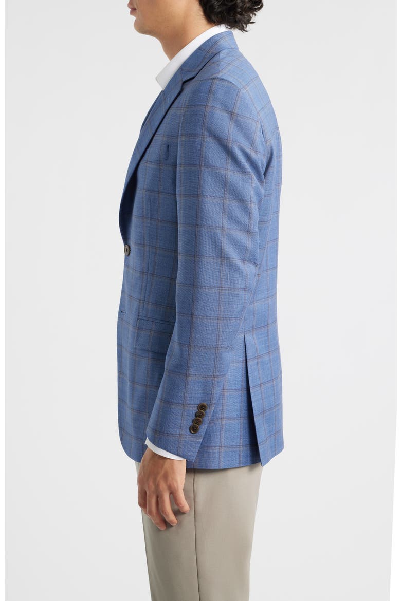 Flynn Classic Fit Light Blue Shadow Check Wool Sport Coat, Alternate, color, BLUE