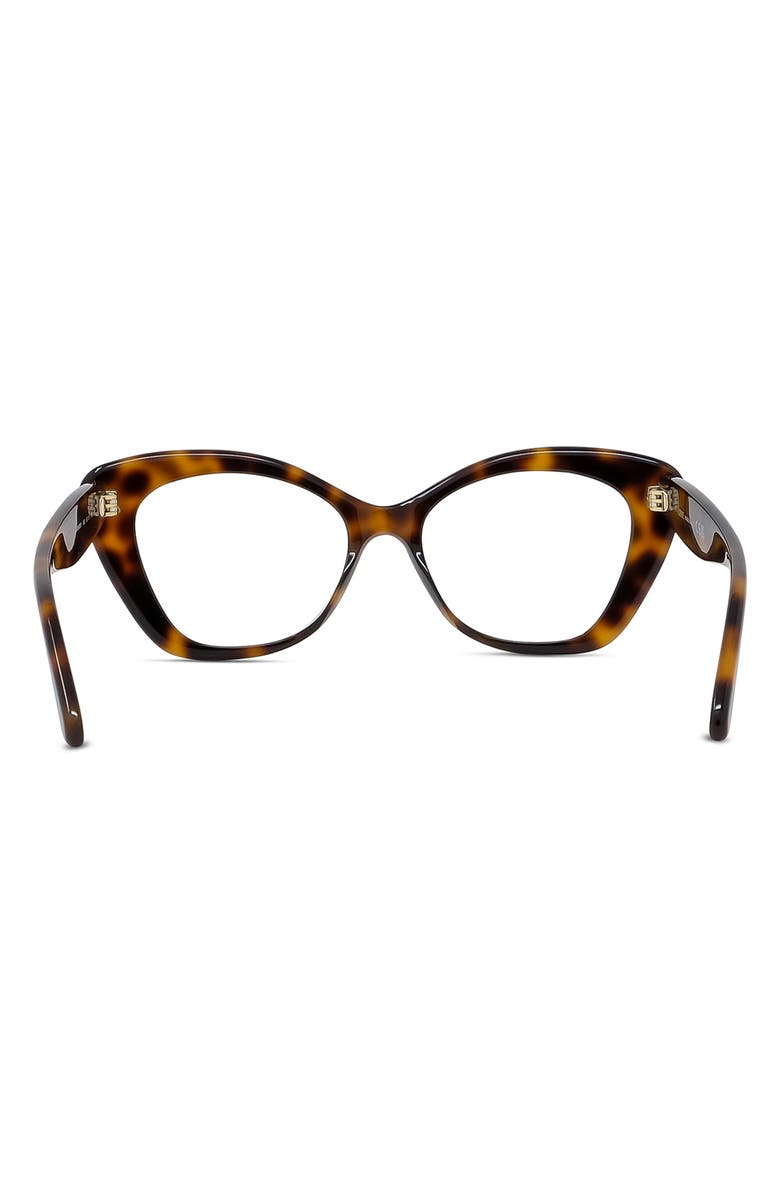 Loewe Curvy 52mm Cat Eye Optical Glasses, Alternate, color, 