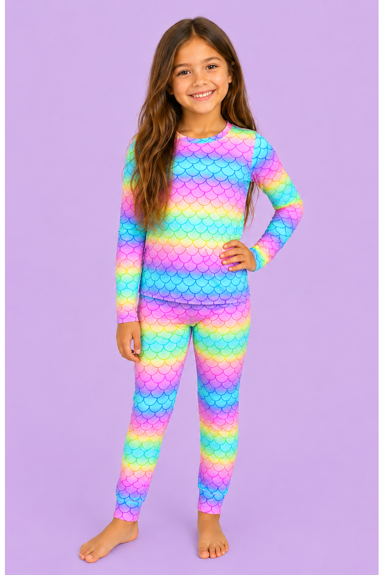 Modal Pajamas - Mermaid, Alternate, color, Rainbow