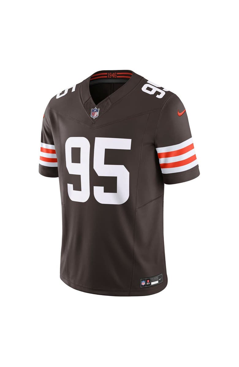 Nike Men's Nike Myles Garrett Brown Cleveland Browns Team Vapor F.U.S.E. Limited Jersey, Alternate, color, Brown