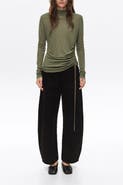 BIMBA Y LOLA Striped Ruched Fluid T-shirt