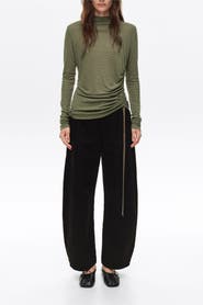 BIMBA Y LOLA Striped Ruched Fluid T-shirt