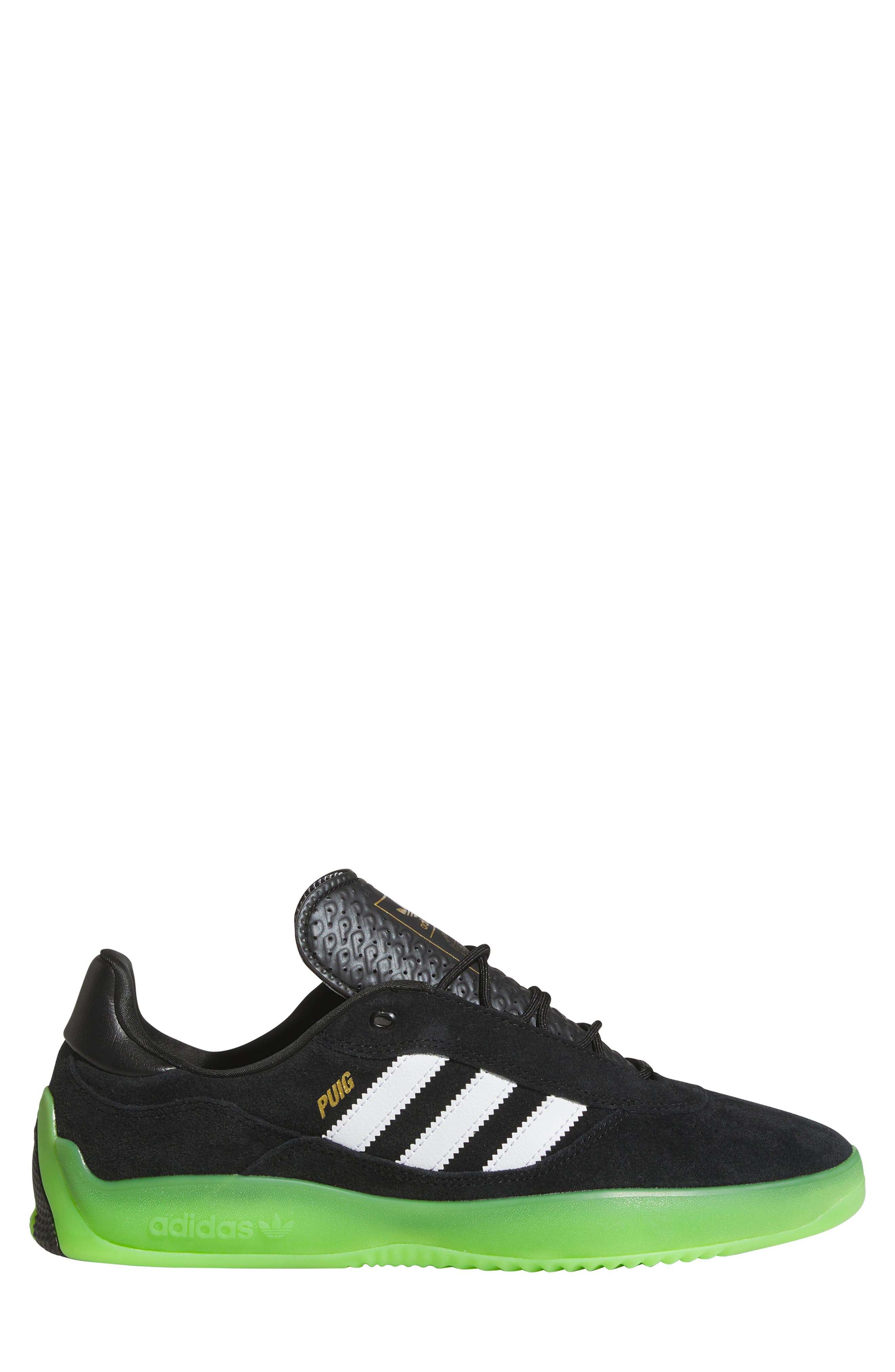 adidas Puig Sneaker, Alternate, color, Core Black/ White/ Solar Green