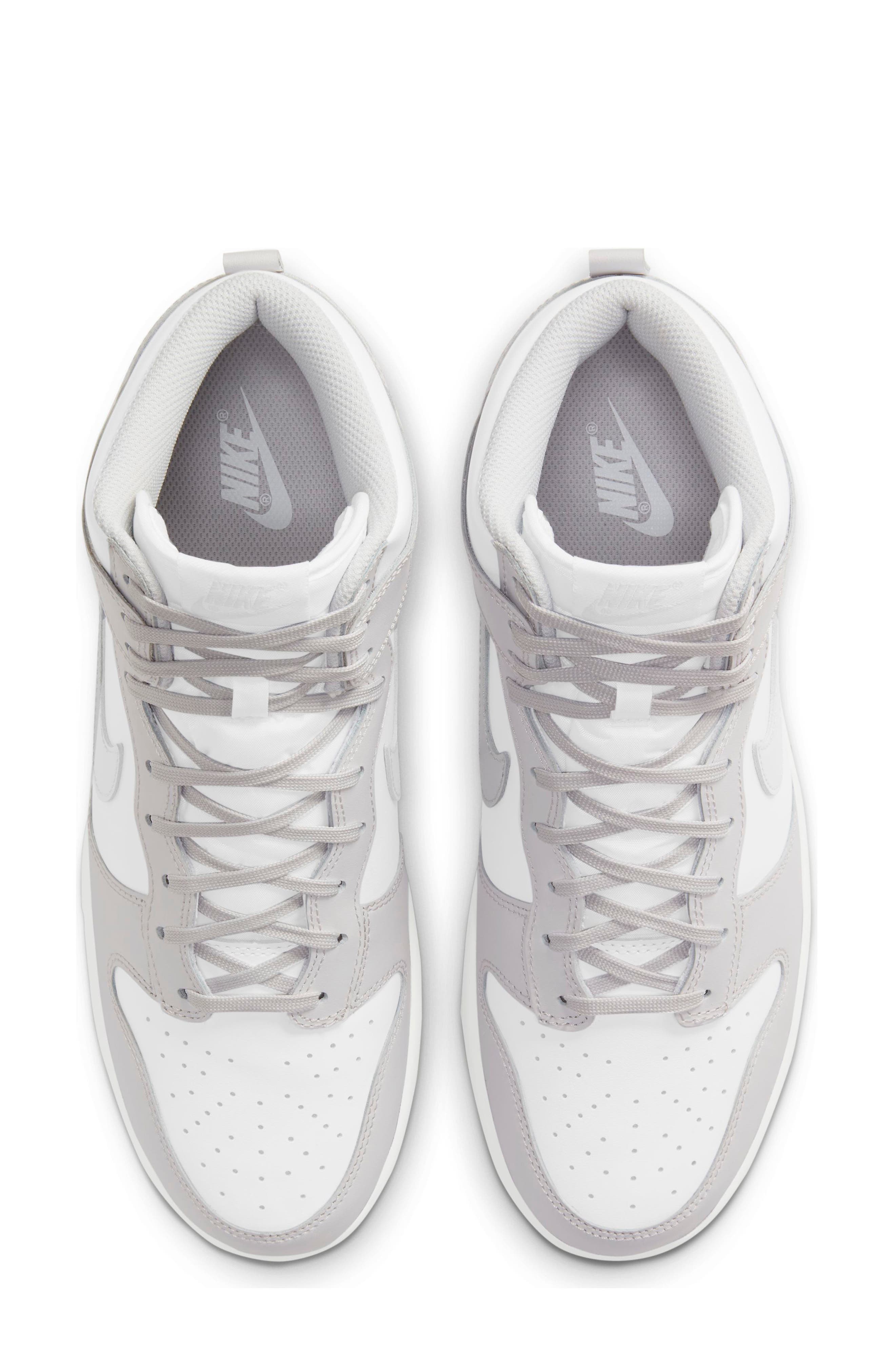 Dunk Hi Retro Basketball Shoe, Alternate, color, WHITE/ VAST GREY/ WHITE
