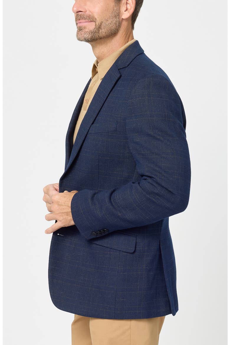 Shadow Plaid Sport Coat, Alternate, color, NAVY