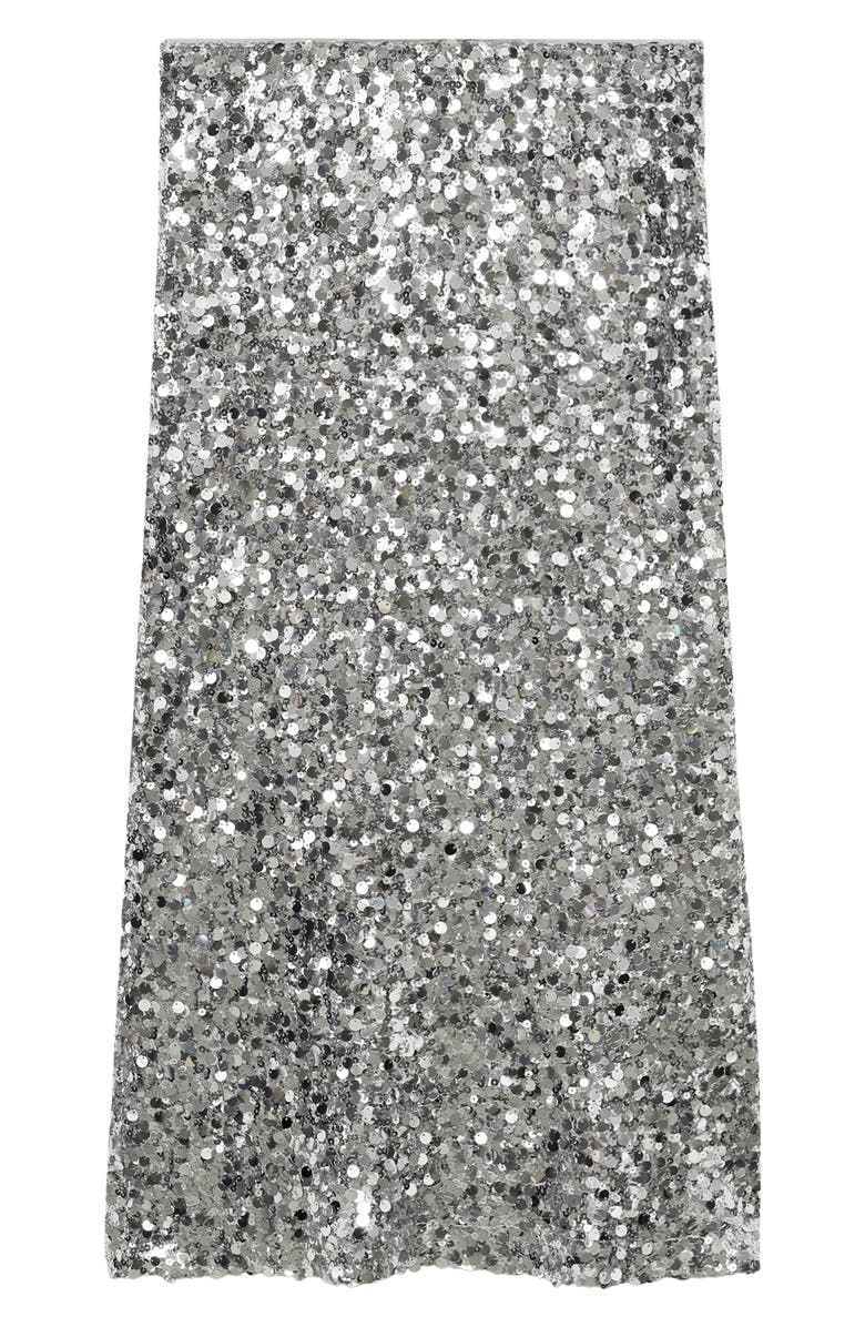 MANGO Xjaviera Sequin Midi Skirt, Alternate, color,