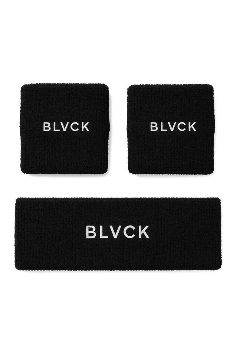 Sweatband Set, Main, color, Black