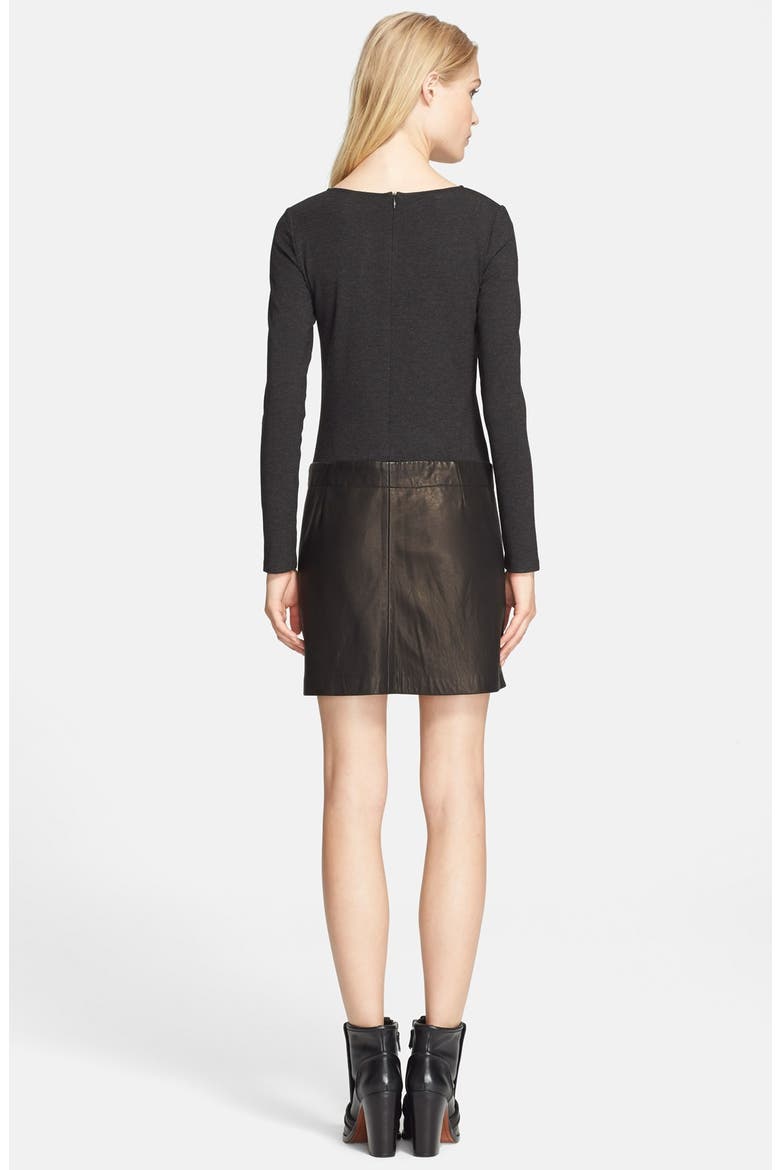 'Bowmont' Fit & Flare Dress, Alternate, color, BLACK
