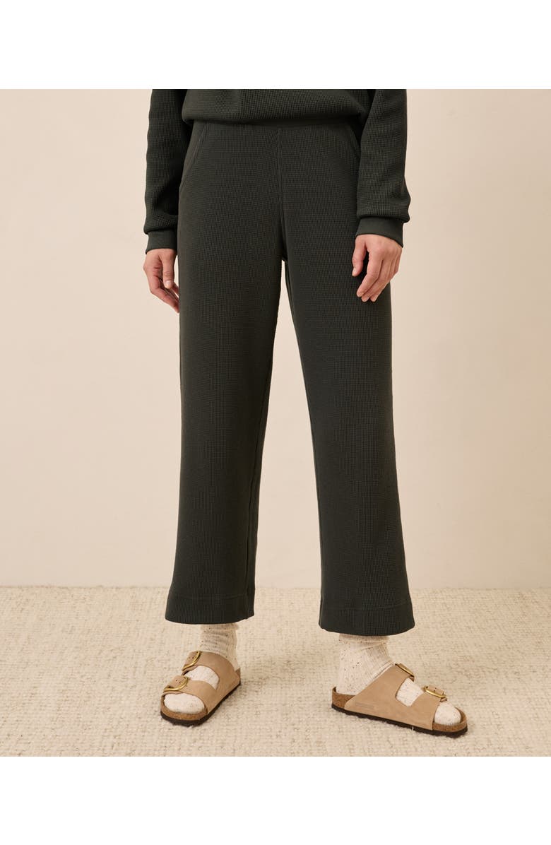 Pact Thermal Waffle Wide Leg Pant, Main, color, Oak