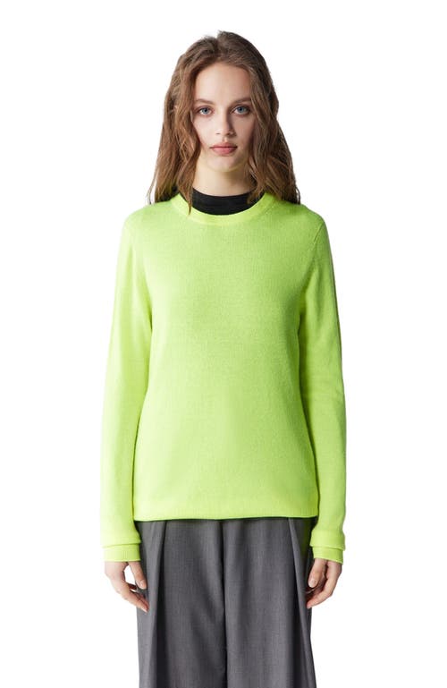 Gobi Mongolian Cashmere Crew Neck Sweater In Green