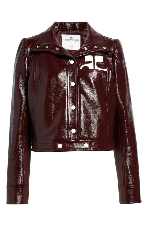 ジャケット COURREGES Women Jackets 424CBL218NY BROWN cou0253018_brn_00.jpg