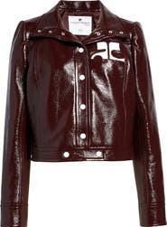 ブルゾン Courreges Vinyl Duvet Down Jacket CROPPED VINYL PUFFER JACKET - courrèges