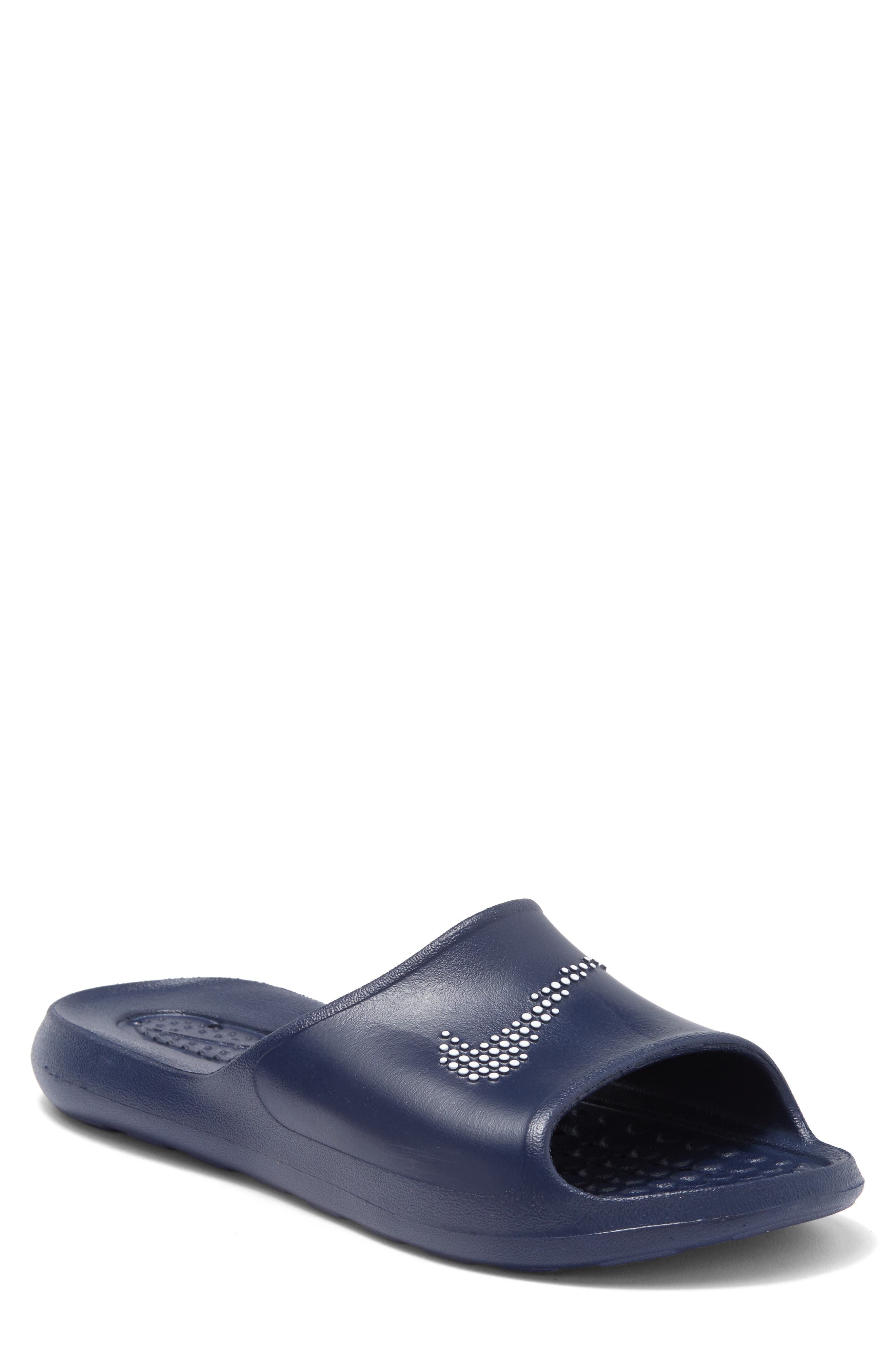Victori One Shower Slide Sandal, Main, color, 400 MNNAVY/WHITE