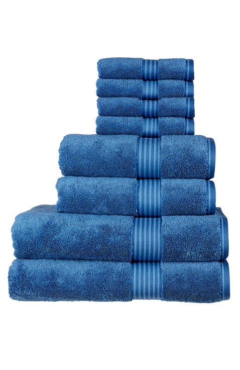 Supreme Hygro Luxury 100% Supima Cotton 8 Piece Towel Set