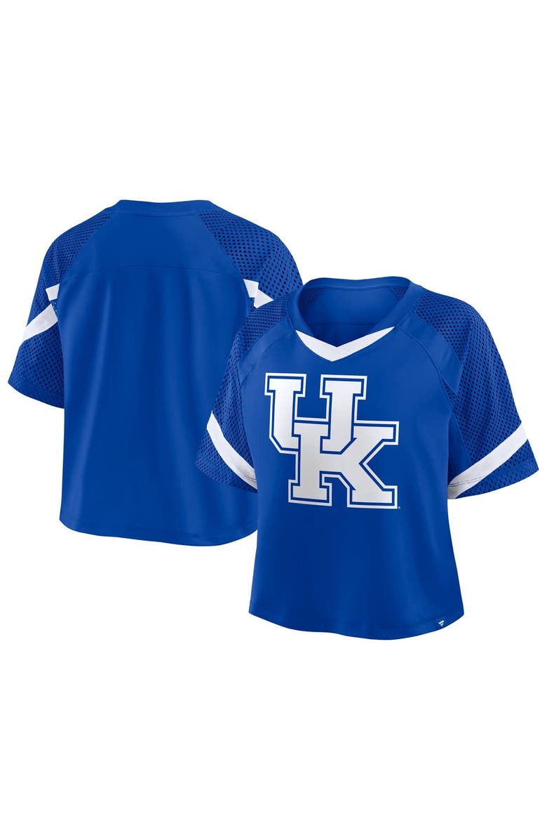 FANATICS Women's Fanatics Royal Kentucky Wildcats Oversized Raglan V-Neck Fashion Jersey, Main, color, 