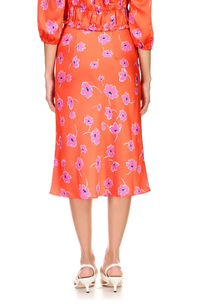 Can't Forget Me Floral Midi Skirt, Alternate, color, FORGET ME