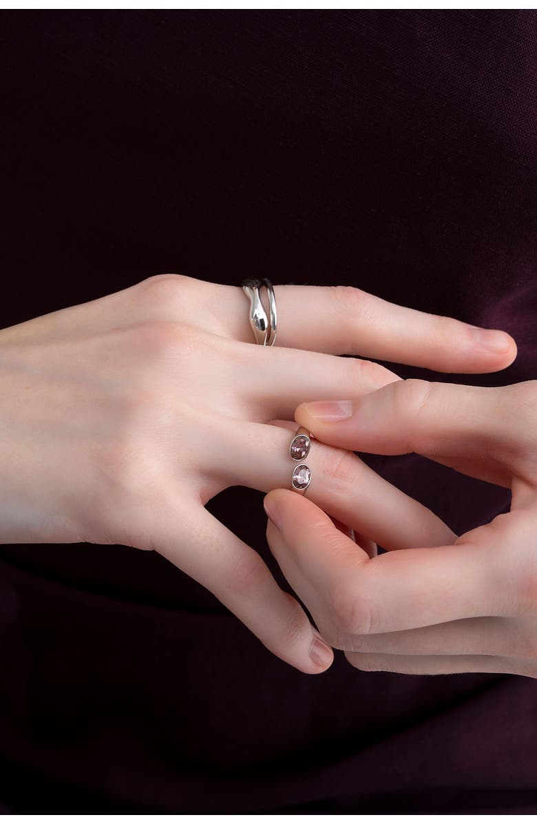 Zynnia Collective Flow Ring, Alternate, color, Silver