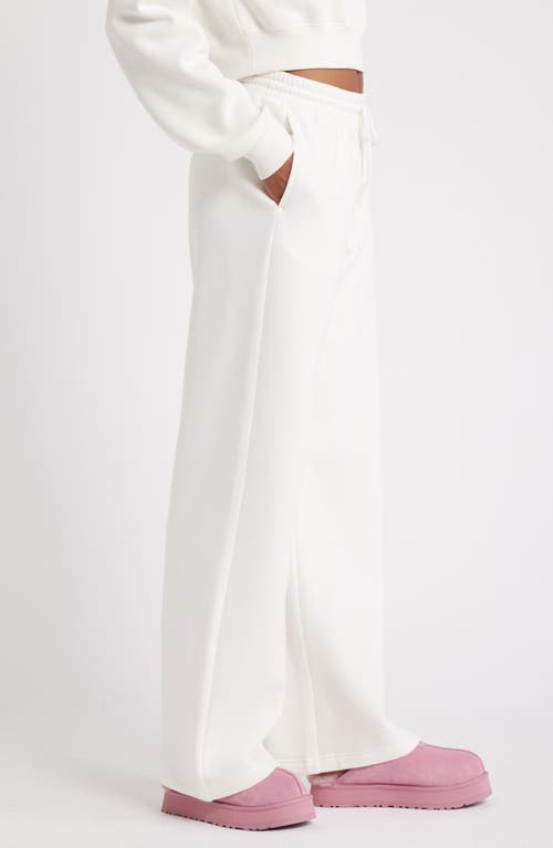 Bp. Wide Leg Fleece Pants In White