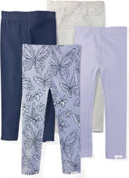 BUTTERBLU Kids' Layla 4-Pack Leggings