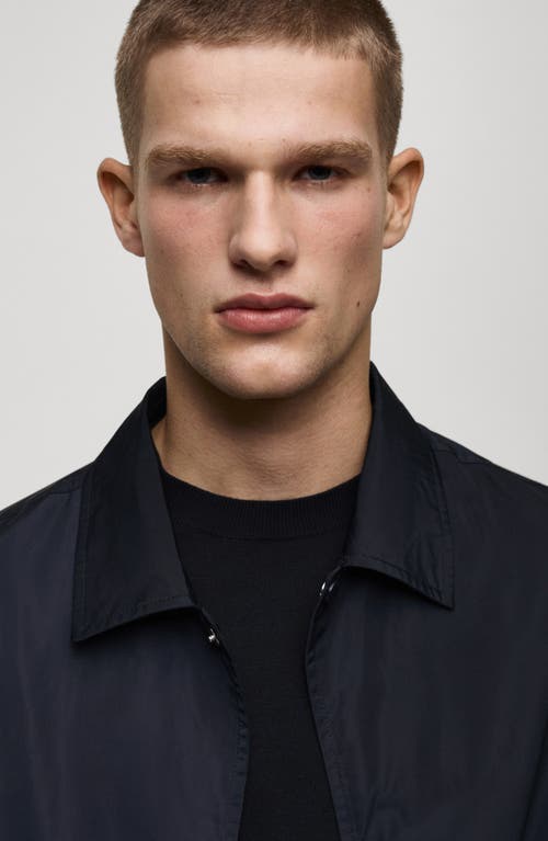 Mango Lightweight Technical Jacket In Dark Navy