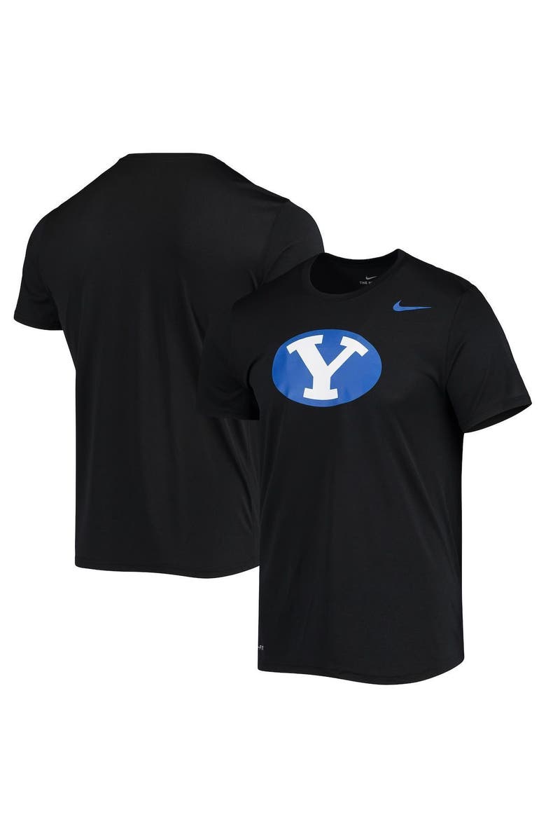 Nike Men's Nike Black BYU Cougars School Logo Legend Performance T-Shirt, Alternate, color, 