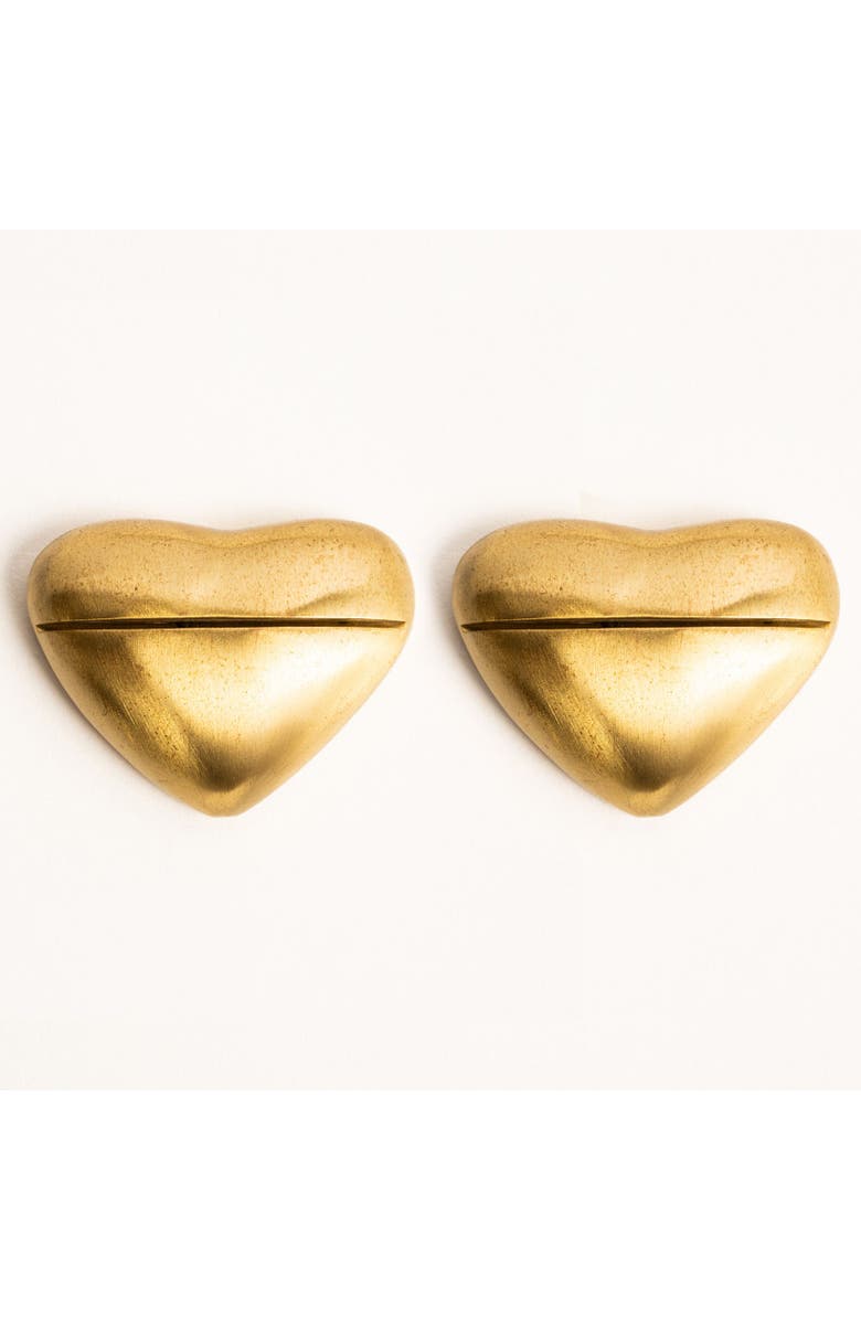 Zsa Zsa Zsu Lotus Brass Card Holder Set Of 2, Main, color, Gold