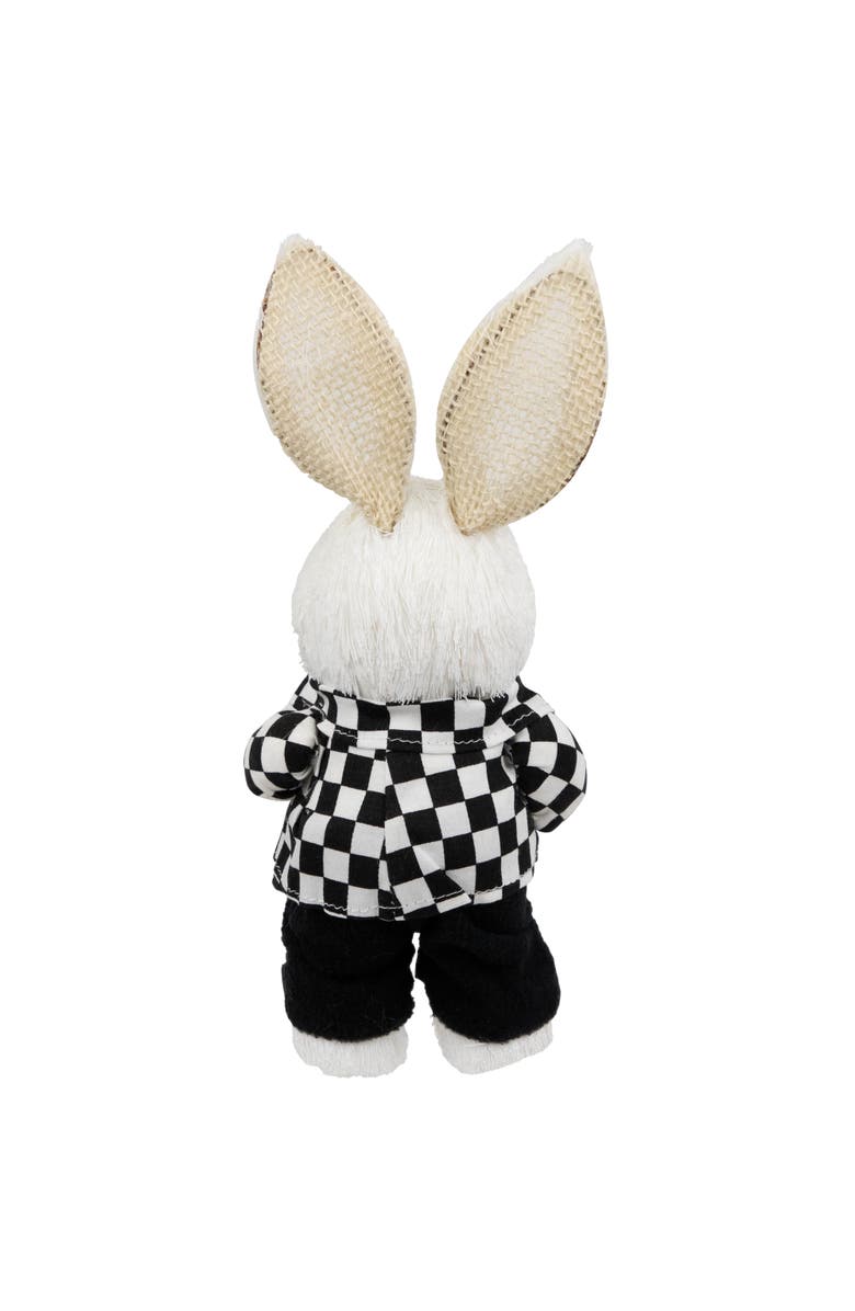 Northlight Boy Easter Rabbit Figurine in Checkered Jacket - 10", Alternate, color, Black