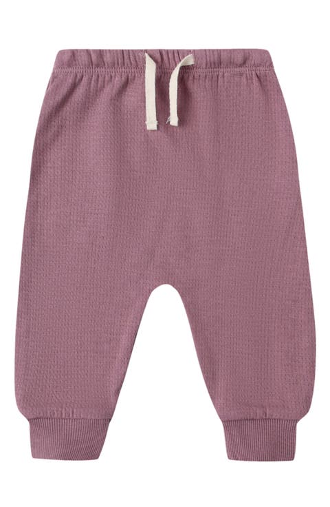 Organic Cotton Pointelle Joggers (Baby)