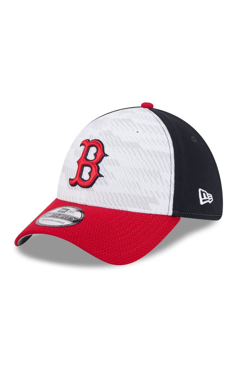 New Era Men's New Era Navy/Red Boston Red Sox 2025 MLB Clubhouse 39THIRTY Flex Hat, Main, color, Navy