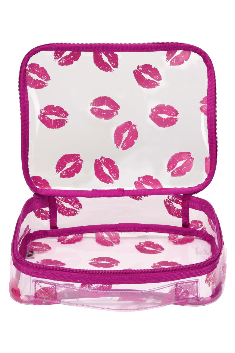 steph&co. 'Berry Kiss' Travel Cosmetics Case, Alternate, color, NO COLOR