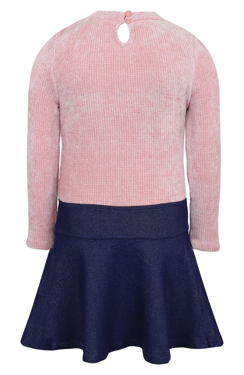 Zunie Kids' Marsha Mixed Media Dress, Alternate, color,