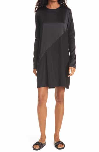 ATM Anthony Thomas Melillo Long Sleeve Stretch Silk Minidress