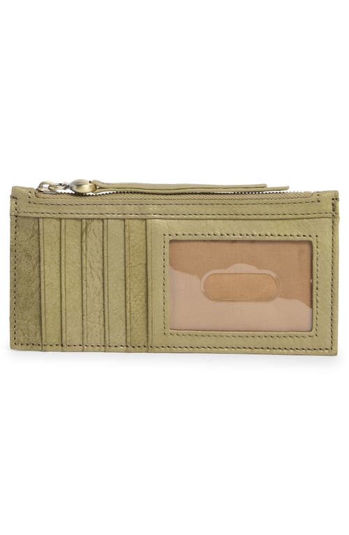 Hobo Carte Leather Wallet In Green