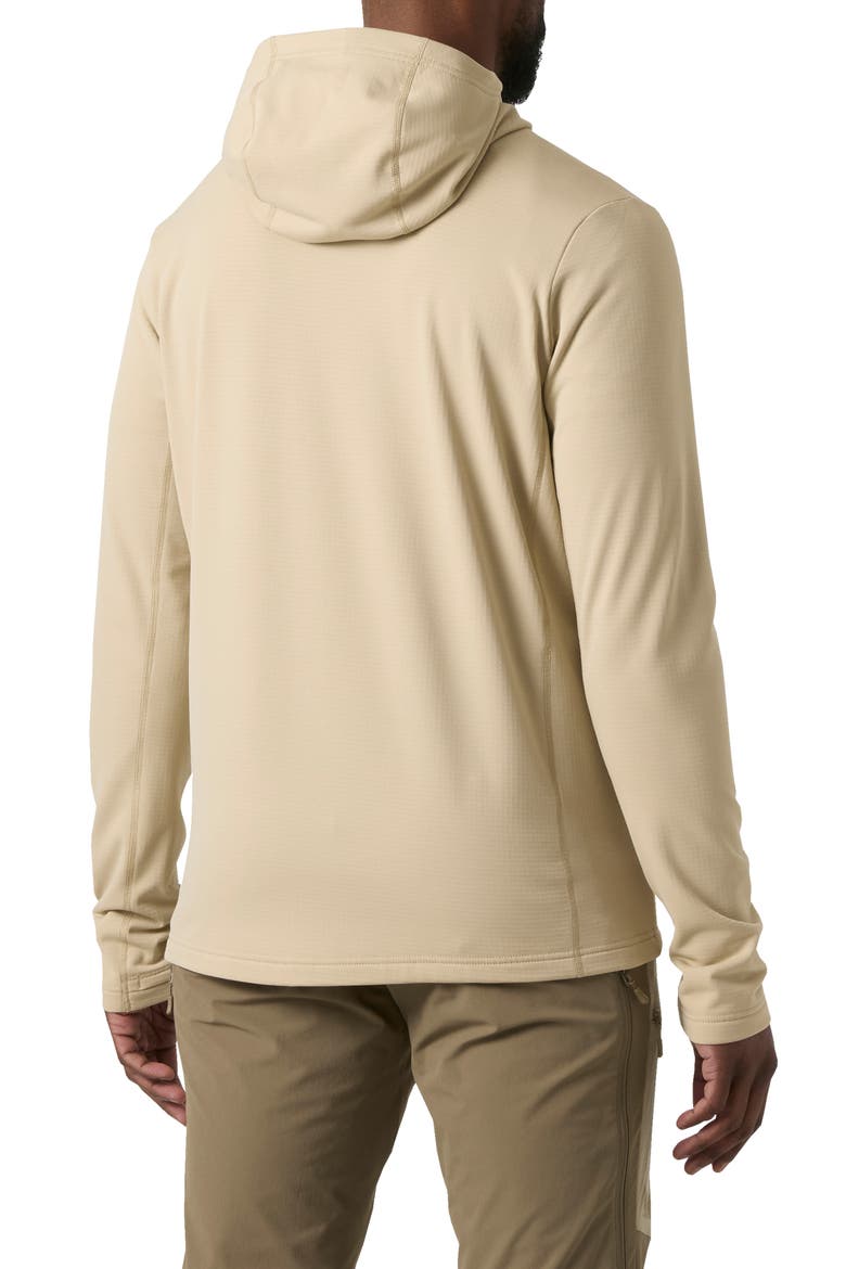 Versalite Fleece Hooded Jacket, Alternate, color, KHAKI / SAND