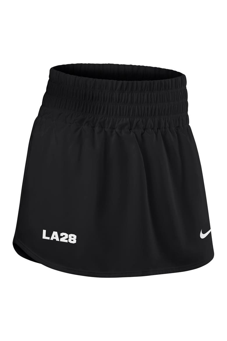 Women's Nike Black LA28 Summer Olympics One Dri-FIT Ultra High Rise Skort, Main, color, Black