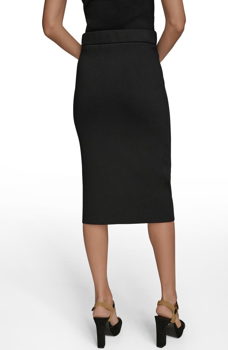 Donna Karan New York Sweater Skirt, Alternate, color, Black