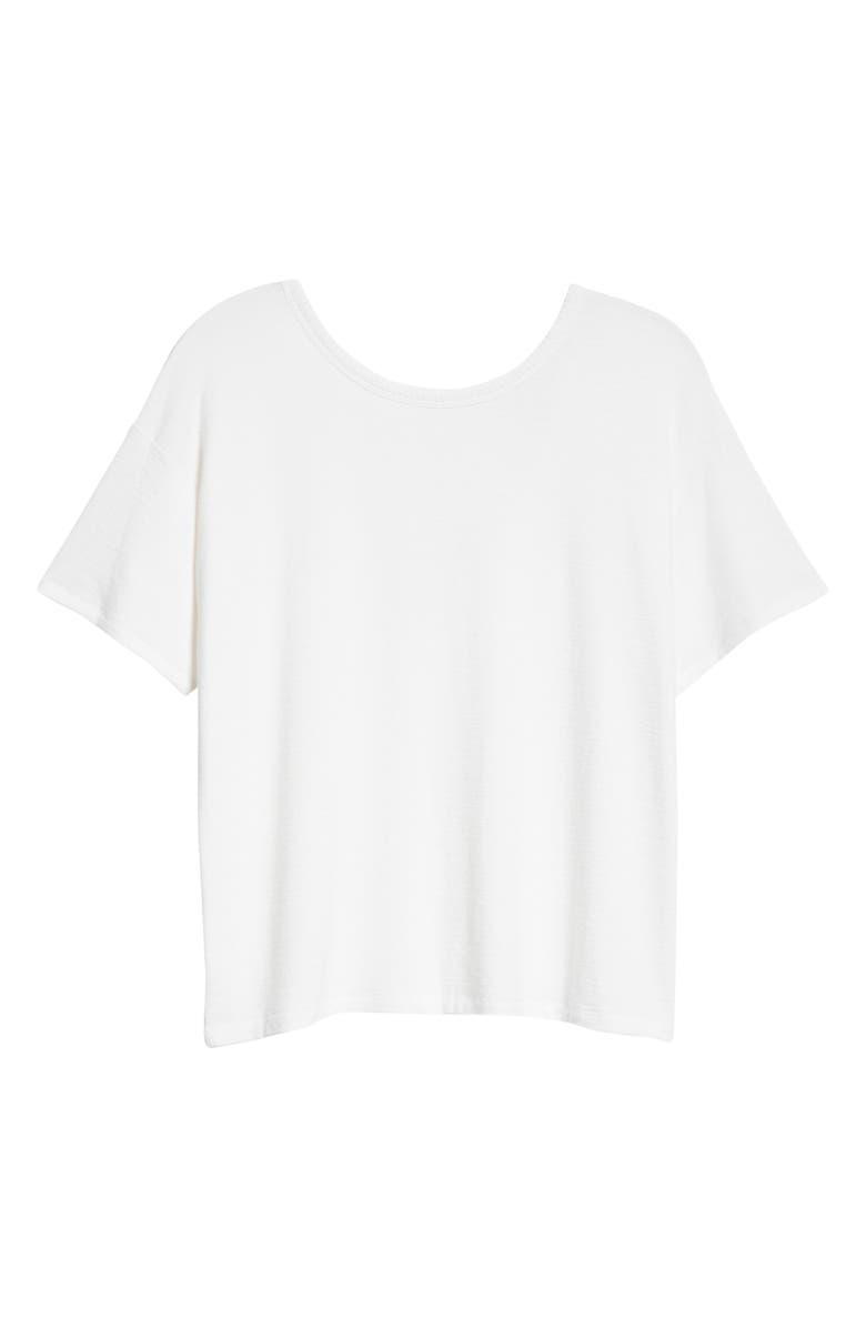 rag & bone The Knit Open Back T-Shirt, Alternate, color, 