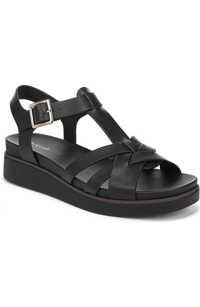 LifeStride Grandiose Platform Wedge Sandal, Main, color, Black