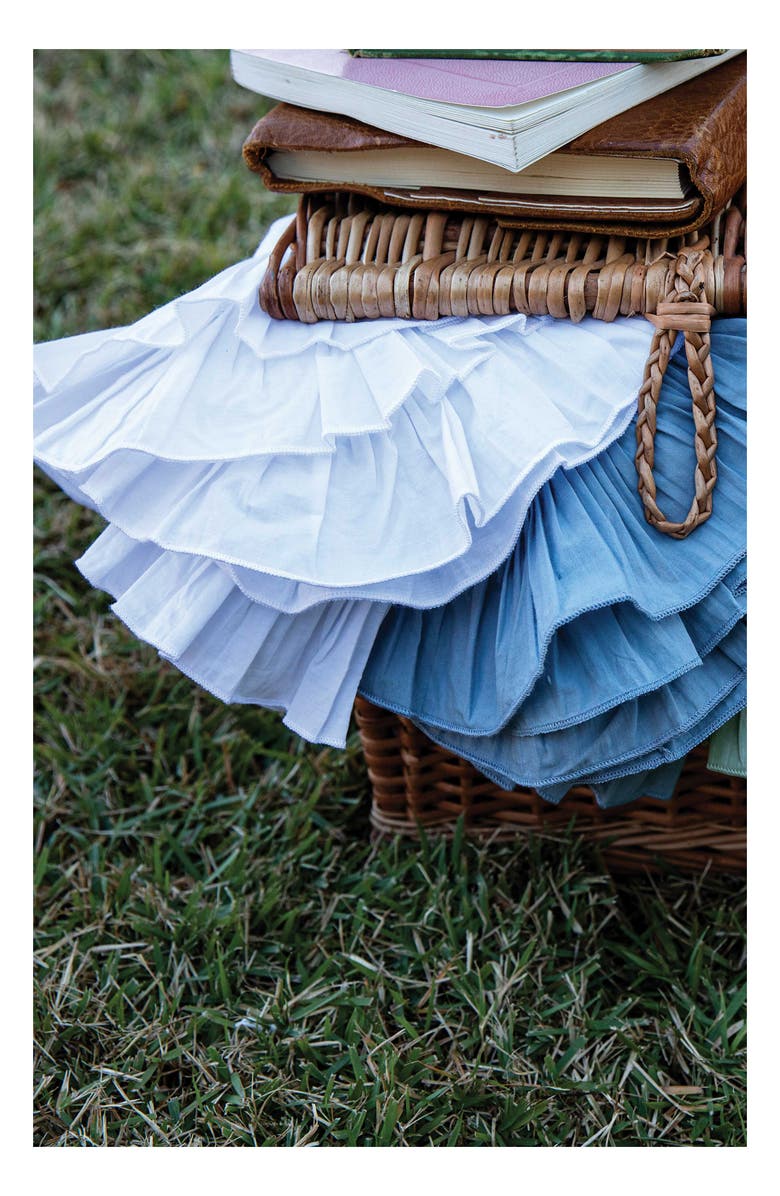 Juliska Mademoiselle Set of 4 Cotton & Linen Napkins, Alternate, color, White Truffle