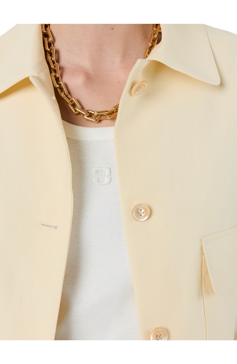 GERARD DAREL Tilda Cropped Jacket, Alternate, color, Yellow